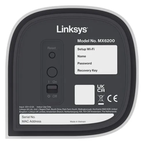 Linksys Velop Pro System WiFi 6E Mesh MX6201-KE