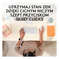 Myszka Logitech Lift dla Mac - biały