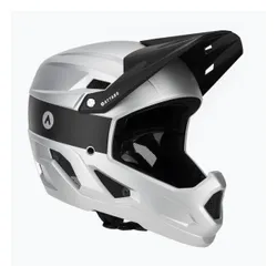 Kask rowerowy ATTABO State 1.0 full face srebrny