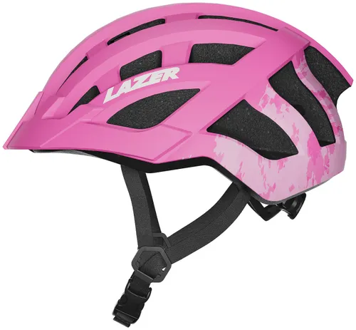 Kask rowerowy LAZER J2 Różowy dla Dzieci z możliwością zamontowania lampki (rozmiar 50-56)