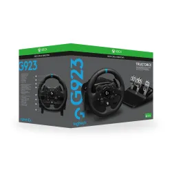 Kierownica Logitech G923 z pedałami do Xbox Series X/S, Xbox One, PC Force Feedback + szkynia biegów Driving Force Shifter