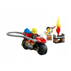 LEGO CITY 60410 STRAŻACKI MOTOCYKL RATUNKOWY zestaw klocków dla dzieci +4