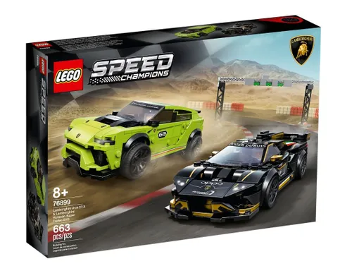 Конструктор Lego Speed Champions 76899 Lamborghini Urus ST-X и Lamborghini Huracán Super Trofeo EVO