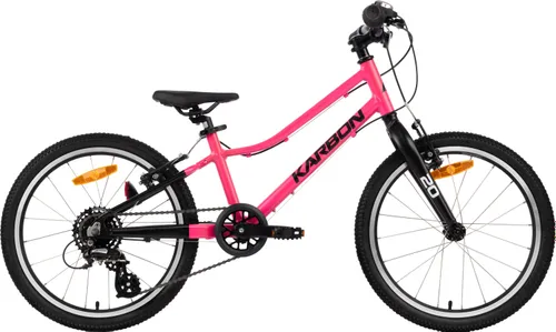 Rower dziecięcy KARBON Superlight 20 cali dla dziewczynki Różowy