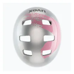 Kask dziecięcy UVEX Kid 3 silver/rose