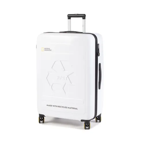 Большой жесткий чемодан National Geographic Large Trolley N205HA.71.01 White