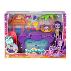 Mattel Zestaw Enchantimals Tropikalny basen + lalka Małpka