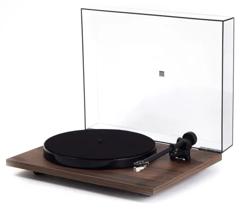 Gramofon REGA Planar 1 Plus Orzech, Manualny,Napęd paskowy,Wkładka Rega,Pokrywa w zestawie,Prędkość odtw. 33 1/3,45 obr./min