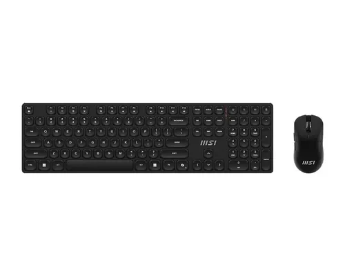 Zestaw klawiatura i mysz MSI Forge K210 Combo bezprzewodowa czarna