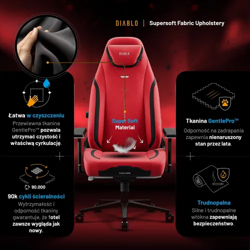 Fotel DIABLO CHAIRS X-Eye 2.0 Czerwony