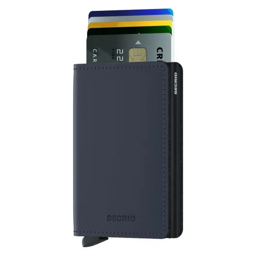 RFID Cüzdan Koruma Gizli Slimwallet Mat-nightblue