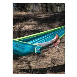 Hamak ENO DoubleNest Print Giving Back Hammock - topo cdt/chartreuse