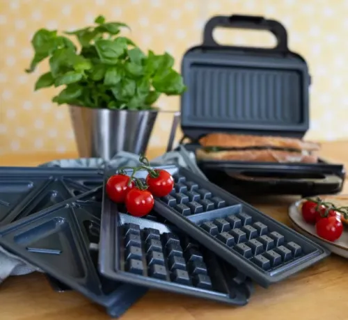 Opiekacz Kohersen Black Matt NX CERAMIC 3w1 Compact Trójkąty Gofry Panini 750W