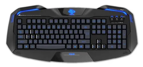 Klawiatura membranowa E-BLUE Auroza Gaming czarna Czarny