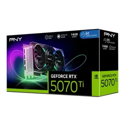Karta graficzna PNY GeForce RTX 5070 Ti ARGB Triple Fan OC 16GB DLSS 4