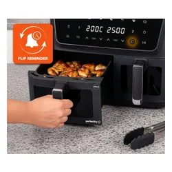Air Fryer Frytkownica beztłuszczowa ELDOM FR220 Dualo 11l z podwójnym koszem i okienkiem do obserwacji postępów gotowania
