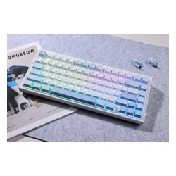 Klawiatura gamingowa Mchose G75 Cabbage Tofu Switch V2 bezprzewodowa mechaniczna podświetlana niebieski