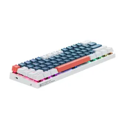 Klawiatura mechaniczna Machenike K500-B61 Gamingowa Przewodowa Blue Switch Niebiesko-biała