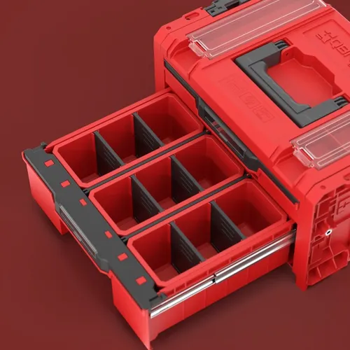Skrzynka narzędziowa QBRICK System Pro Drawer 2 Toolbox 2.0 Profi Expert Red Ultra HD Custom