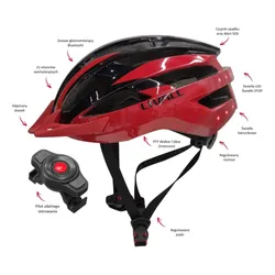 Kask rowerowy LIVALL MT1 Neo Czerwony MTB z lampką (rozmiar M)