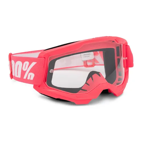 Gogle rowerowe 100% Strata 2 pink/clear