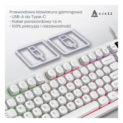 Klawiatura membranowa Ajazz AF98 Biały