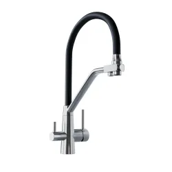 Bateria Globalo Olintio Black/Inox 1.1 Czarno-stalowy Stal szlachetna