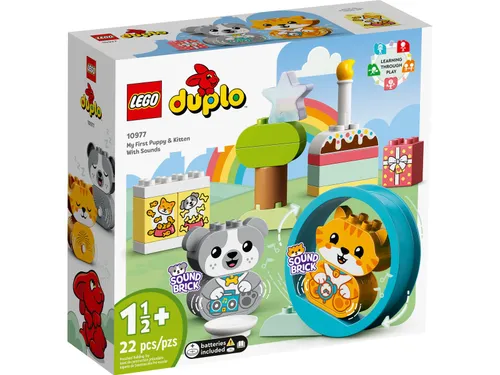 Конструктор Lego 10977 Duplo - Мой первый щенок и котёнок и их звуки