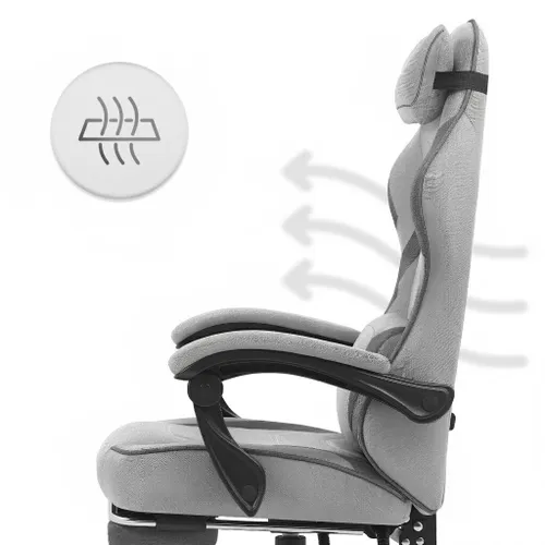 Fotel gamingowy CABRO C502 Szaro-czarny