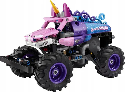 KLOCKI LEGO TECHNIC 42220 Monster Jam Sparkle Smash, zestaw klocków +7 lat