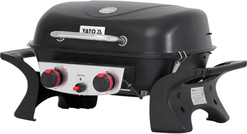 Grill gazowy YATO YG-20005 Yake Czarny 5 kW 47 x 37 cm