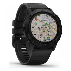 Смарт-часы Garmin fenix 6X Pro черные с черным ремешком (010-02157-01)