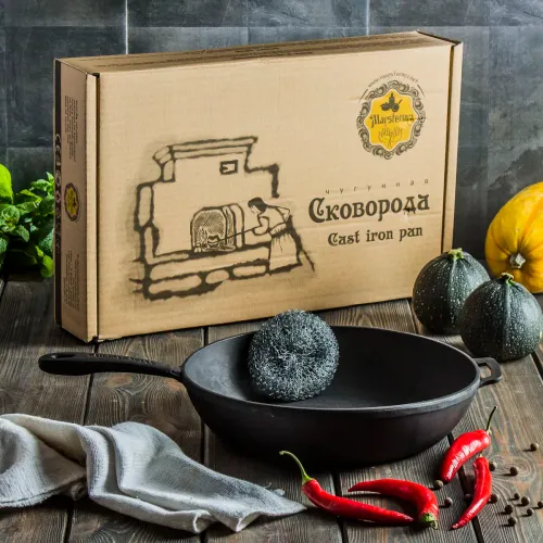 Patelnia / Wok żeliwny MAYSTERNYA IRON 28 cm