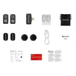 System bezprzewodowy HOLLYLAND Lark A1 Mini Duo Lightning Szary