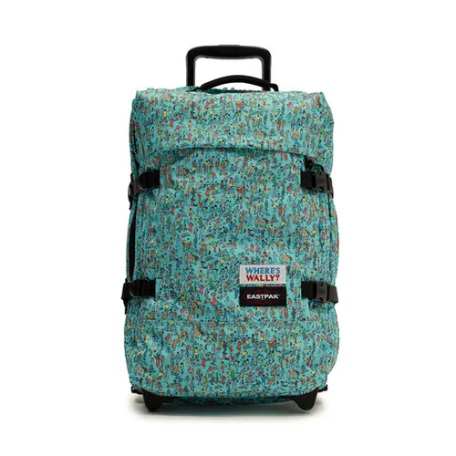 Маленький тканевый чемодан Eastpak Tranverz S EK00061L Wally Pattern Blue 2E3