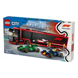 LEGO City bricks 60445 Грузовик Формулы-1 с машинами Формулы-1 RB20 и AMR24