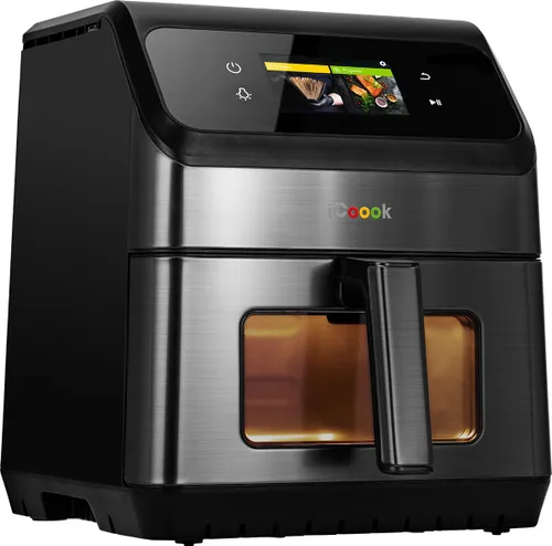 Air Fryer Frytkownica beztłuszczowa ICOOOK MFR-IC-01 Czarny 6.5l Wifi 15 automatycznych programów