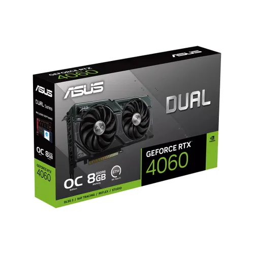 Karta graficzna ASUS Dual GeForce RTX 4060 OC Edition 8GB GDDR6 128bit DLSS