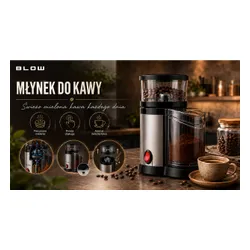 Młynek Do Kawy Elektryczny Żarnowy Grinder Mocny 150W 100 g Cicha Praca