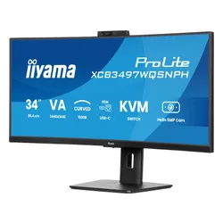 Monitor IIYAMA ProLite XCB3497WQSNPH-B1 34" 3440x1440px 120Hz 0.4 ms [MPRT] Curved + Norton Small Business