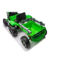 Traktor Na Akumulator Dla Dziecka Ch9959B 24V 2X120W Przyczepa LED Eva Pilot