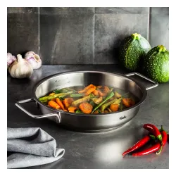 FISSLER Pure Collection 24 cm - patelnia ze stali nierdzewnej