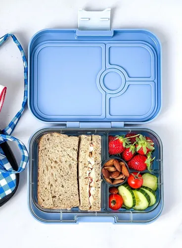 Yumbox Panino Çocuk Öğle Yemeği Kutusu 750 ml-hazy blue / Panther tray