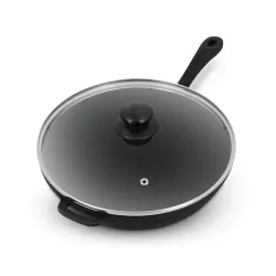 Patelnia żeliwna z pokrywką MAYSTERNYA IRON 28 cm