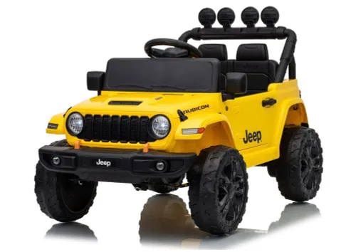 Auto Na Akumulator Jeep Rubicon 2X200W 24V Eva Skóra LED Pilot Radio MP3