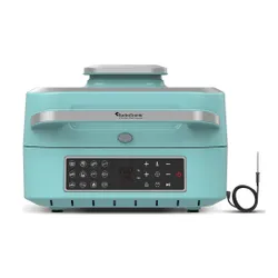 Air Fryer Frytkownica beztłuszczowa TURBOTRONIC TT-AG700 Turkusowy 5.5l cyfrowy panel sterowania