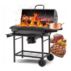 Grill Węglowy BARIL Ogrodowy BECZKA Składane półki POPIELNIK Corciano