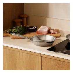 EVA TRIO Honeycomb 20 cm - patelnia ze stali nierdzewnej