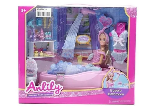 Lalka 29cm w łazience