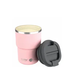 Kubek termiczny Asobu Coffee Express Tumbler 0,36 l - pink